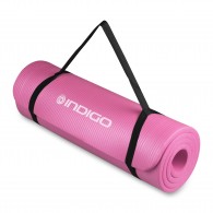 Коврик для йоги и фитнеса INDIGO NBR IN104 173*61*1 см Цикламеновый